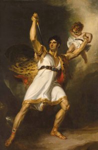 Portrait de John Philip Kemble (1757-1823), en pied, en tant que Rolla de Pizarro de Sheridan - Thomas Lawrence