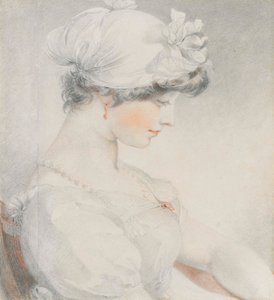Portrait de Julia Angerstein, mi-longueur, de profil à droite