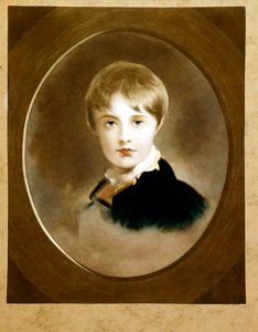 Le Roi de Rome (Napoléon II) (1811-1832) jeune garçon, fils de Napoléon Ier (huile sur toile)