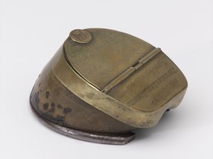 Encrier sabot de cheval appartenant au Capitaine William Tyrwhitt Drake, Royal Horse Guards, vers 1829