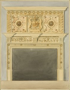 Cheminée dans la maison de Robert Adams