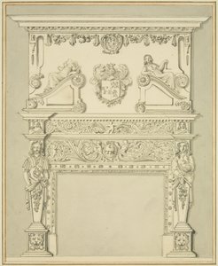 Cheminée dans une maison à Lewin