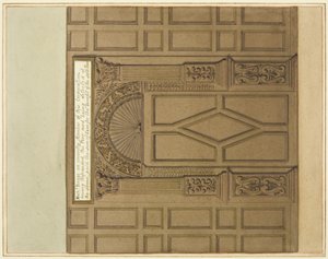 Porte intérieure de la grande salle de la Monnaie, maintenant l