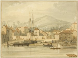 Limekiln Dock, Hotwell Road, avec le brig 
