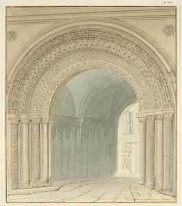 Vue sud de la porte du collège, cathédrale de Bristol - Thomas Leeson the Elder Rowbotham