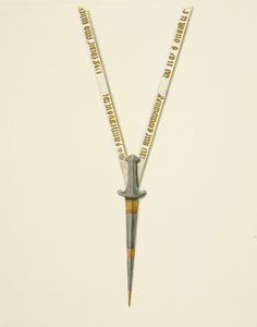 Épée et ceinture inscrite sur l