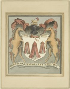 Armes des tailleurs sur les maisons de retraite des Merchant Taylors - Thomas Leeson the Elder Rowbotham