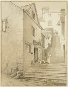 Les marches reliant Griffin Lane et Church Lane - Thomas Leeson the Elder Rowbotham