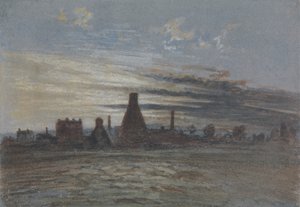 Maison à houblon au crépuscule - Thomas Lindsay