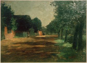 Rue du village à Siethwende - Thomas Ludwig Herbst