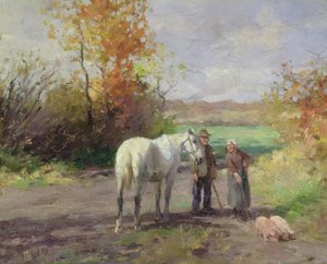 Rencontre en route vers le champ, 1897