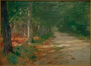 Chemin forestier avec taches de soleil - Thomas Ludwig Herbst