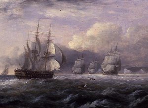Naviguant Avant une Brise Forte - North Foreland, Côte du Kent - Thomas Luny