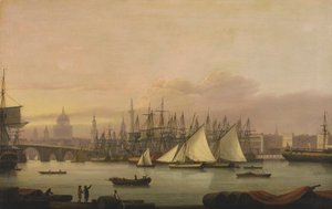 Le port de Londres - Thomas Luny