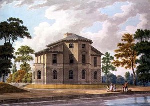 Vue nord-est de la villa de Sir Charles Azgill à Richmond - Thomas Malton Jnr.