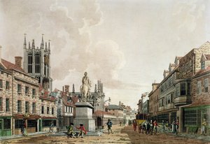 La Place du Marché, Hull, vue vers le nord - Thomas Malton Jnr.