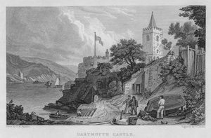 Château de Dartmouth (gravure) - Thomas Mann (after) Baynes