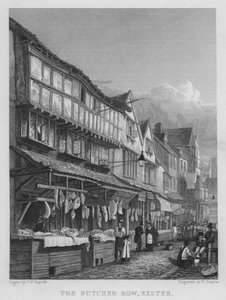 La rue des bouchers, Exeter - Thomas Mann (after) Baynes