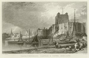 Château et ville de Carrickfergus - Thomas Mann Baynes