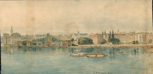 Panorama de la Tamise, côté nord, en 13 parties