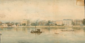 Panorama de la Tamise, côté nord, en 13 parties