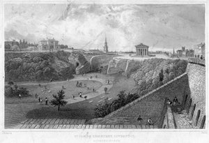 Cimetière Saint-James, Liverpool, vue vers le nord, 19e siècle - Thomas Mann Baynes
