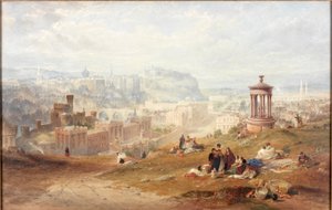 Édimbourg depuis Calton Hills - Thomas Miles Richardson