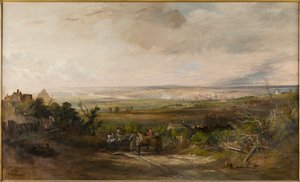 Newcastle depuis Gateshead Fell, vers 1816