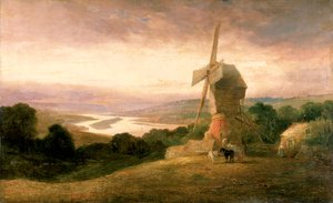 La Tyne depuis Windmill Hills, Gateshead, c.1818 - Thomas Miles Richardson