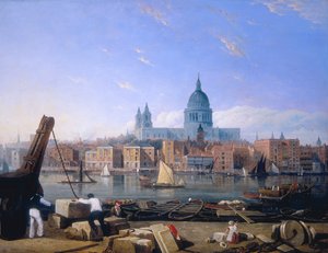 La ville depuis Bankside - Thomas Miles Richardson I