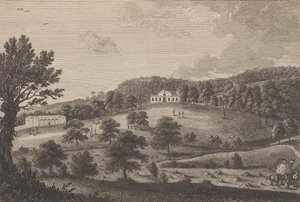 Vue du pavillon dans le parc sud, près de Penshurst dans le Kent - Thomas Milton