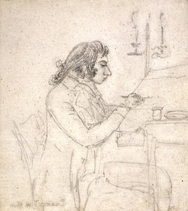 J. M. W. Turner à une table de dessin; Verso : Mme Monro endormie - Thomas Monro