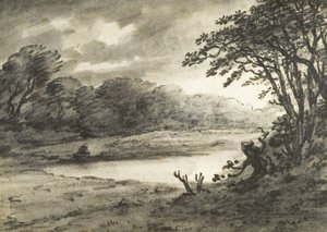 Scène de lac - Thomas Monro