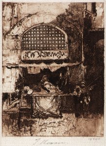 Un bazar - Thomas Moran