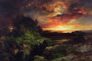 Coucher de soleil en Arizona près du Grand Canyon - Thomas Moran