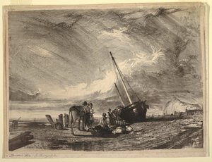 Bateau de pêche échoué - Thomas Moran