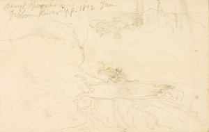 Geyser Beryl sur la rivière Gibbon, parc de Yellowstone - Thomas Moran