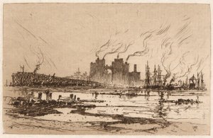 Communipaw, N.J. - Thomas Moran