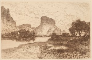 Green River, Territoire du Wyoming - Thomas Moran