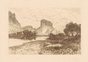 Green River, Territoire du Wyoming - Thomas Moran
