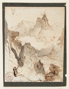 Hiawatha voit Mudjekeewis - Thomas Moran