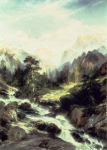 Dans la chaîne Teton, 1899
