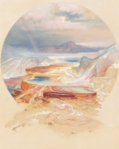 Terrasse Minerva, Yellowstone - Thomas Moran