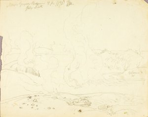 Bassin du geyser Norris, parc de Yellowstone - Thomas Moran