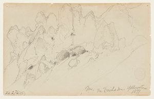 La tanière du diable, Yellowstone - Thomas Moran