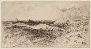 La mer retentissante - Thomas Moran