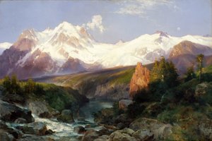 La chaîne des Tetons, 1897