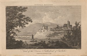 Vue de la ville et de la cathédrale de Carlisle - Thomas Morris