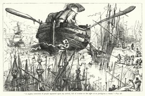 Illustration des Voyages de Gulliver par Jonathan Swift (gravure)