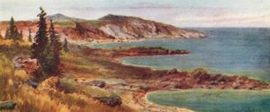 Côte nord, lac Supérieur (lithographie couleur)